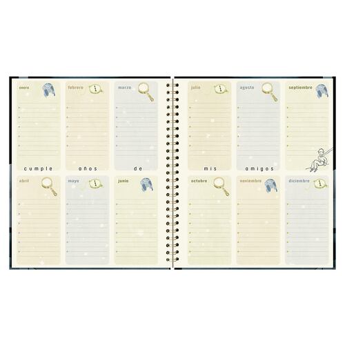 Agenda Semanal El Principio con Espiral 2025 Premium Paper