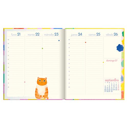 Agenda Planet Cat Semanal 2025 Premium Paper