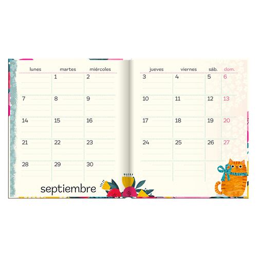 Agenda Planet Cat Pocket 2025 Premium Paper