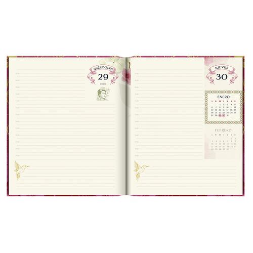 Agenda Diaria 2025 Frida Kahlo Premium Paper
