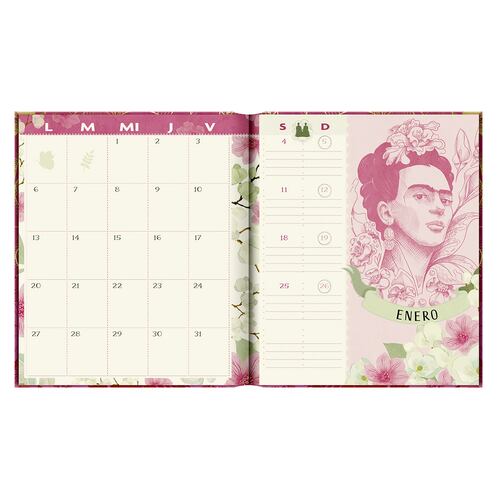 Agenda Diaria 2025 Frida Kahlo Premium Paper