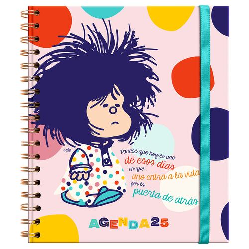 Agenda Diaria con Espiral 2025 Mafalda Premium Paper