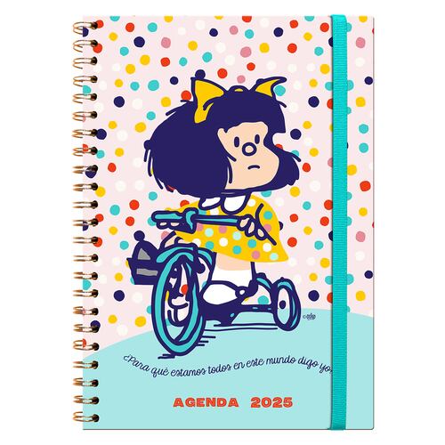 Agenda Mafalda A4 con Espiral 2025 Premium Paper