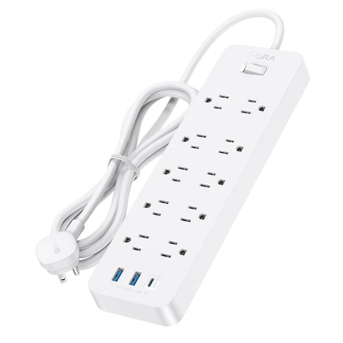 Barra Multicontactos 10 Tomas + 2 puertos 1 USB C 1 USB A