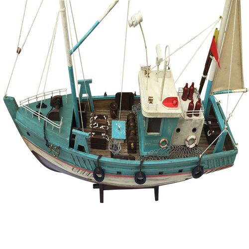 Barco de Pesca Madera 45 cm