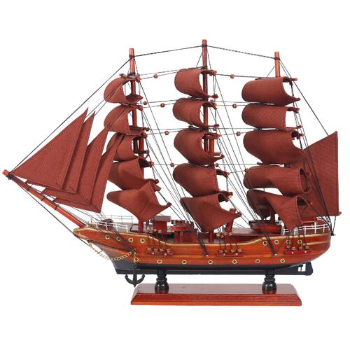 Figura Decorativa MOONWELL Barco De Madera