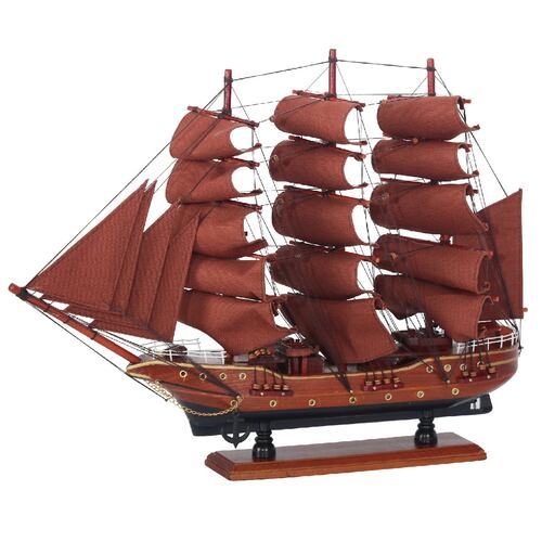 Figura Decorativa MOONWELL Barco De Madera