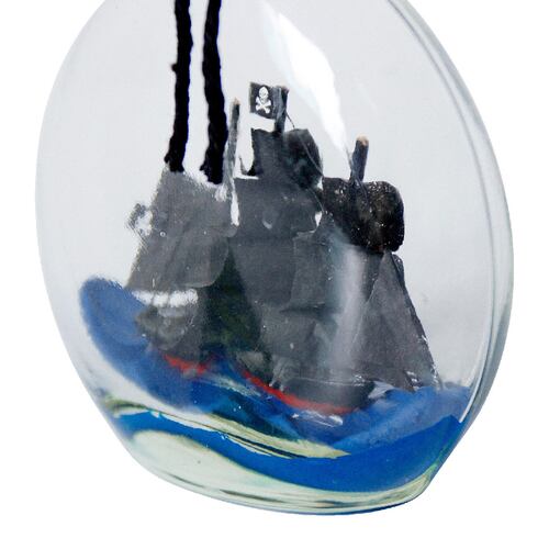 Figura Decorativa MOONWELL Perla Negra En Botella