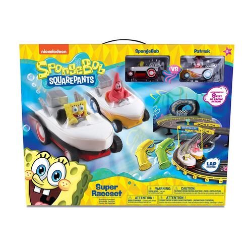 Set Pista de Carreras y Vehículos Bob Esponja