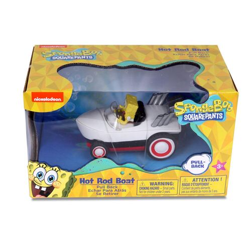 Vehículo de Frición Bob Esponja Hot Road Boat