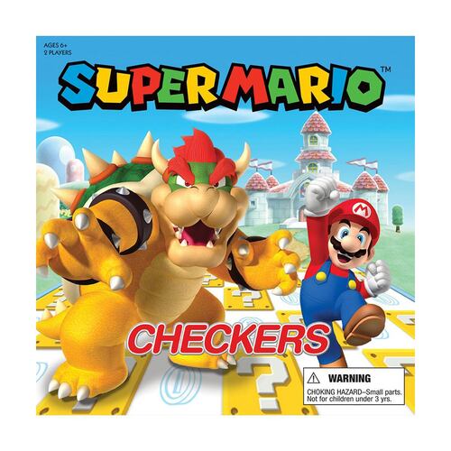 Juego de mesa Super Mario™ vs Bowser Checkers