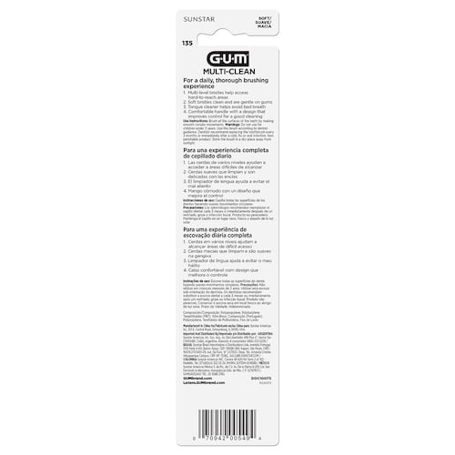 Cepillo Dental Multi Clean 2pzs GUM