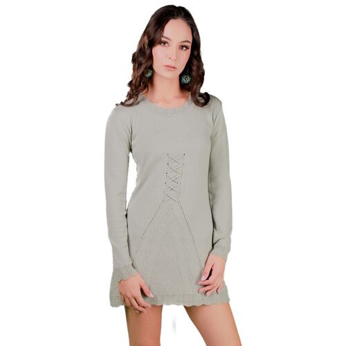 Vestido Zuio manga larga-pistache