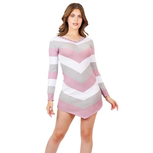Vestido Zuio rayas para dama Ch/M lila