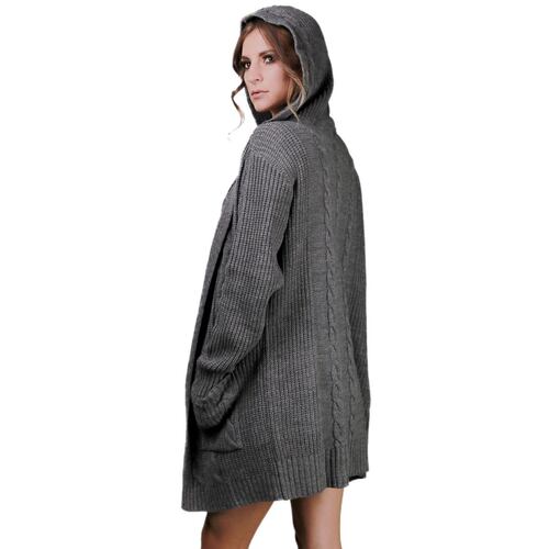 Suéter ensamble Zuio punto ocho-gris oxford