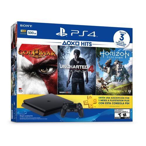 CONSOLA PS4 BUNDLE HITS 2