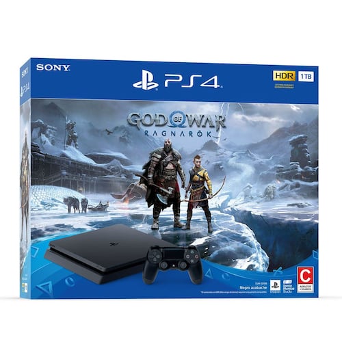Consola Playstation 4 SONY PS4 PRO 4K 1TB Negra con mando y caja
