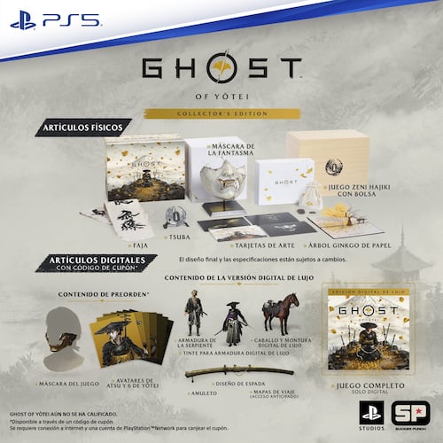 Preventa /Videojuego Ghost Of Yotei Collector's Edition para PS5