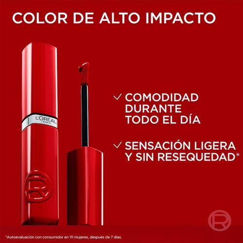 L'Oreal Labial Líquido Laque Resistance Le Nu Rose 600