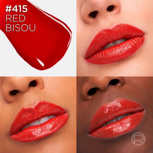 L'Oreal Labial Líquido Laque Resistance Red Bisou 415