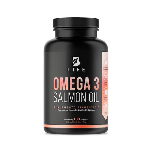 Suplemento Alimenticio Omega 3 Salmon Oil 180caps B Life