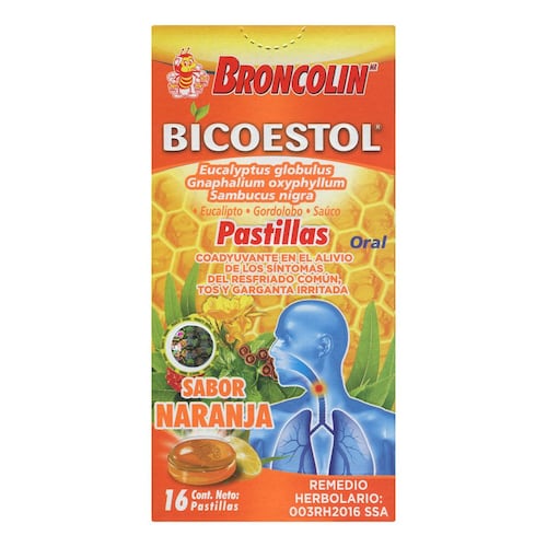 Broncolín Bicoestol 16 pastillas Sab NRJ