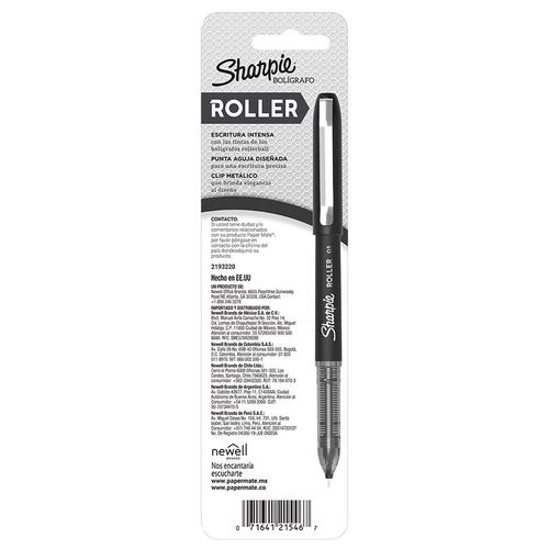 Bolígrafo Sharpie Roller Ball 0.7Mm Azul