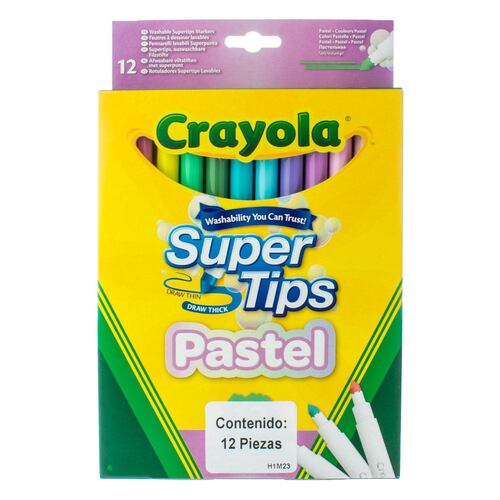 Super Crayola tips pastel 12