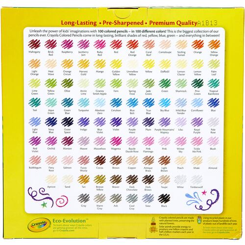 Set Lápices de Colores CRAYOLA 100 Piezas