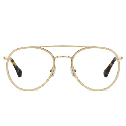 Armazón Jimmy Choo dorado para mujer