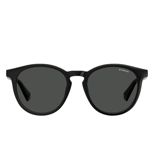 Lente solar Redondo Polaroid negro unisex