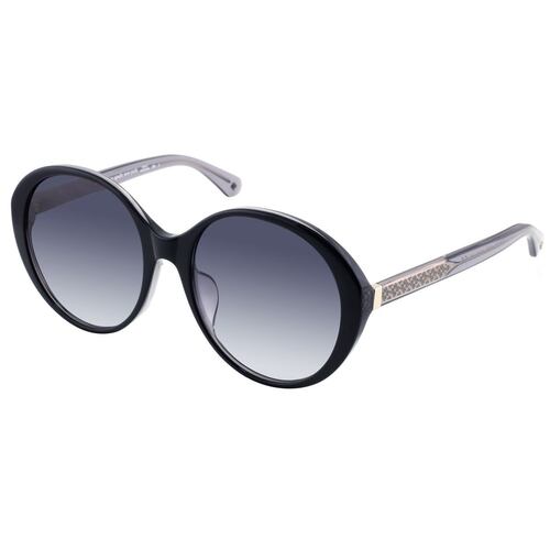 Lente Solar  Kate Spade color negro en metal / acetato modelo ODETTA-80 redondo