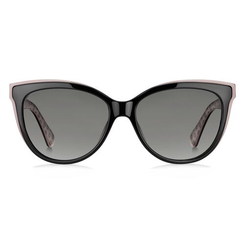 Lente solar Kate Spade color negro en acetato modelo DAESHA-3H cat eye