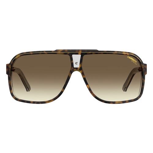 Lente solar Carrera color havana en acetato modelo GRAND PRIX 2-086 rectangular