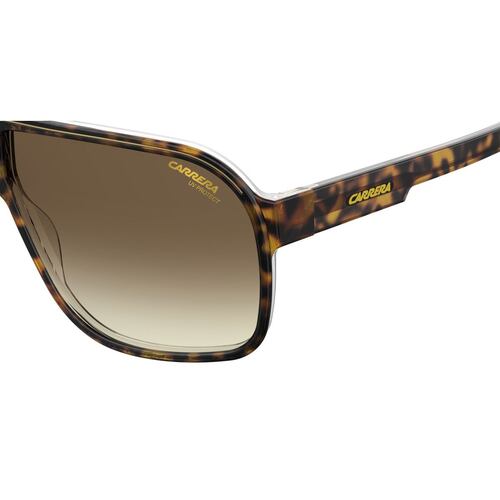 Lente solar Carrera color havana en acetato modelo GRAND PRIX 2-086 rectangular