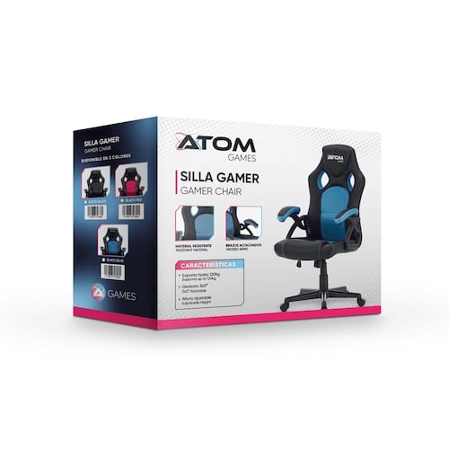 Silla Gaming Atom Eco Rojo