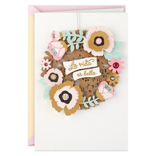 Tarjeta de cumpleaños Hallmark - La vida es bella