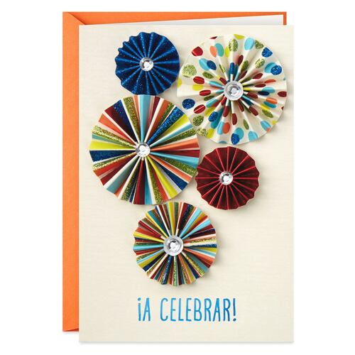 Tarjeta de cumpleaños Hallmark ¡a celebrar!