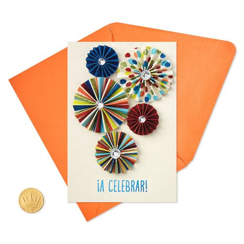 Tarjeta de cumpleaños Hallmark ¡a celebrar!