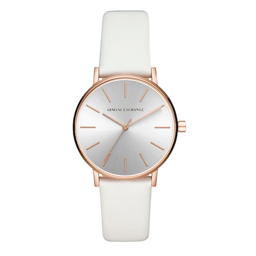 Reloj Armani Exchange AX5562 Color Blanco Para Dama