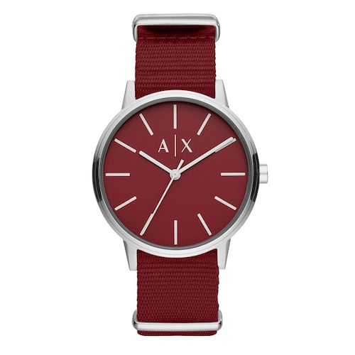 Reloj Armani Exchange AX2711 Color Rojo Para Caballero