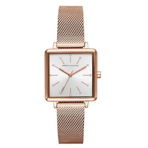 Reloj Armani Exchange AX5802 Color Oro Rosa Para Dama