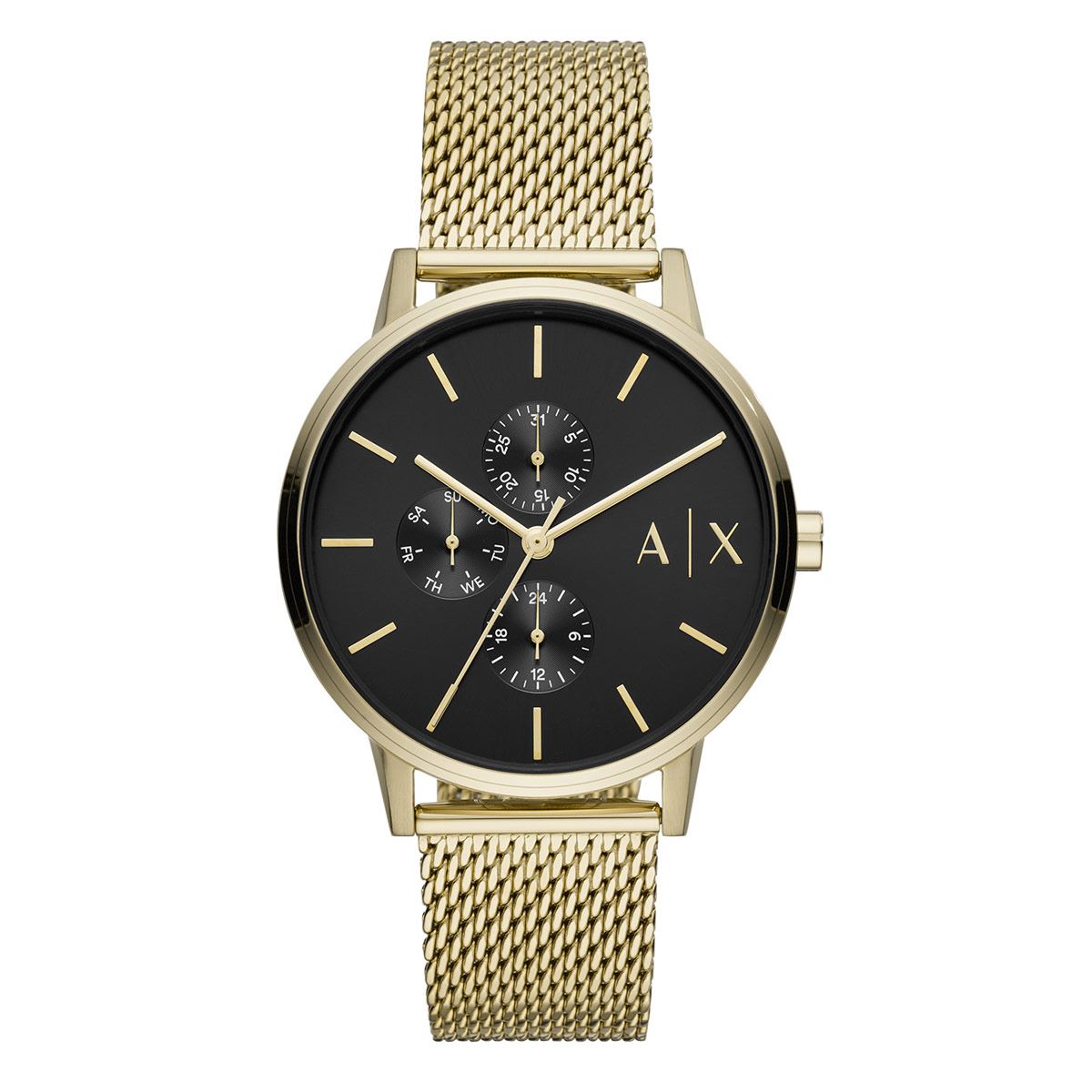 Reloj armani exchange dorado sale