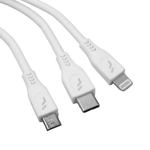 Cargador Forward Turbo con Conector Lightning/Tipo C/Micro USB