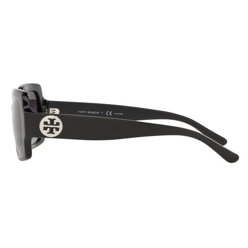 Lente Solar Tory Burch Polarizado Gris Acetato Negro