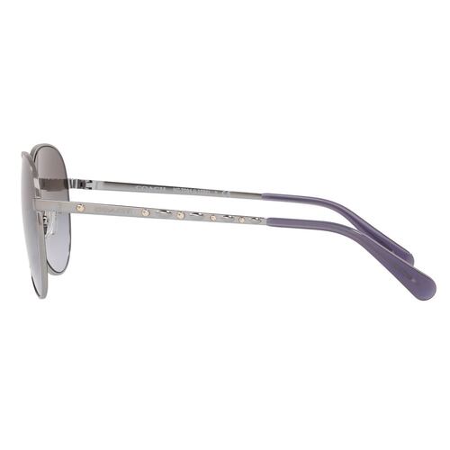 Lentes Solares Coach Gris-Púrpura Armazón de Metal Grafito