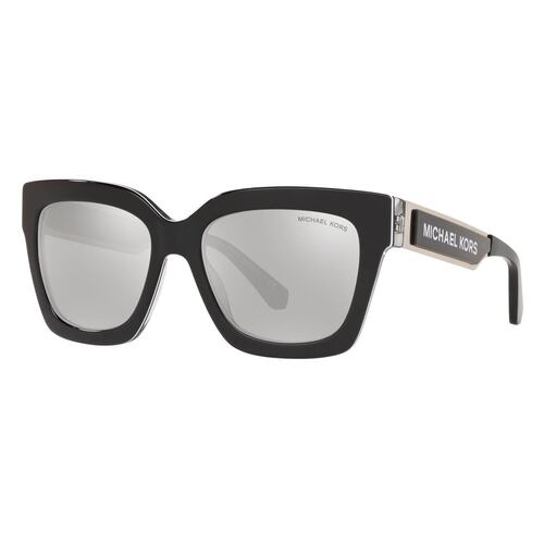 Lentes Solares Michael Kors Armazón en Acetato Negro-Plata