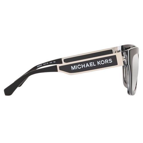 Lentes Solares Michael Kors Armazón en Acetato Negro-Plata