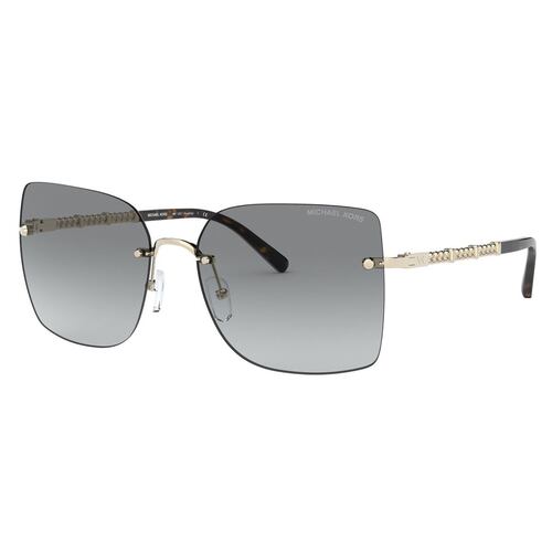 Lente solar Michael Kors Aurelia Degradado Gris Armazón en Metal Oro