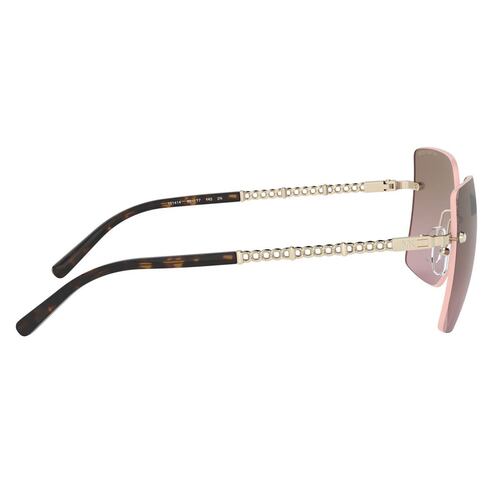 Lente solar Michael Kors Aurelia Degradado Café Armazón en Metal Oro